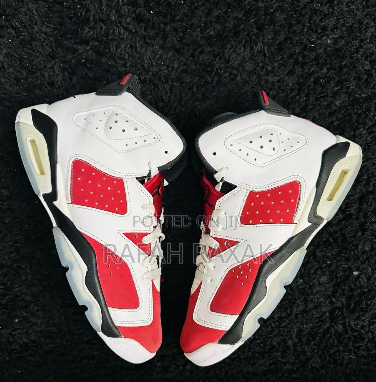 Nike Air Jordan 6 Retro “Carmine” Red/White Sneakers