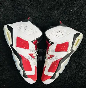 Nike Air Jordan 6 Retro “Carmine” Red/White Sneakers