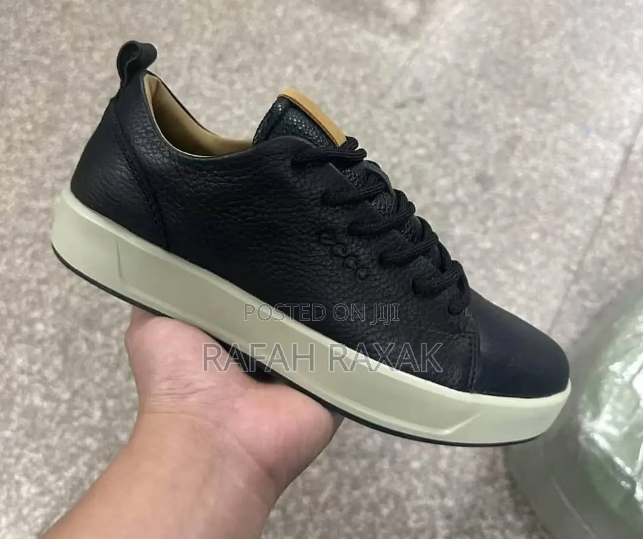 Original Men’S Ecco Smart Casual Low Top Leather Sneakers