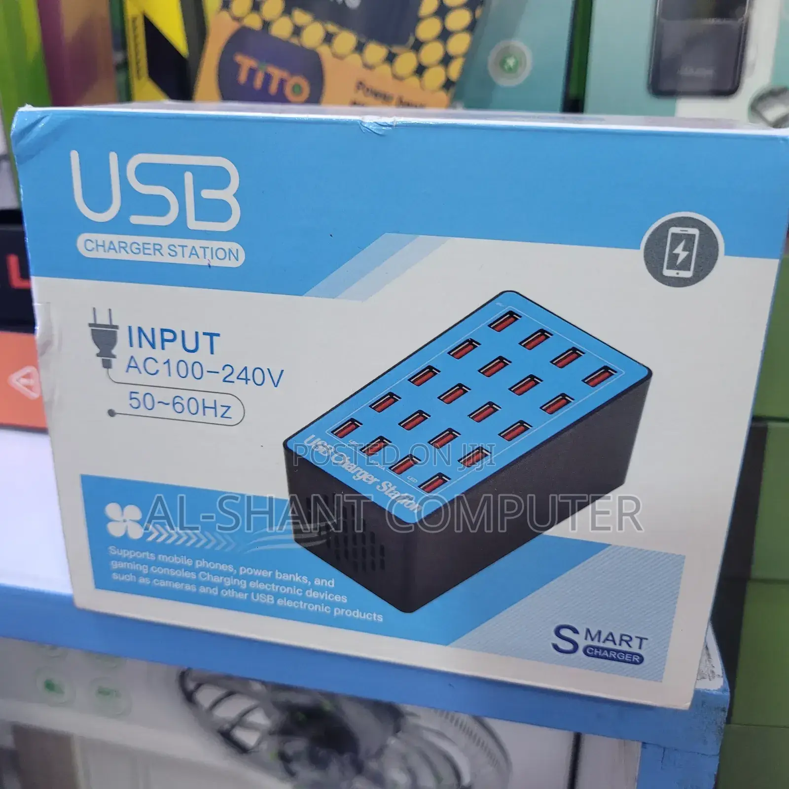 20 Ports Usb Charger Station, Fast Charging Station With 20 Ports Usb