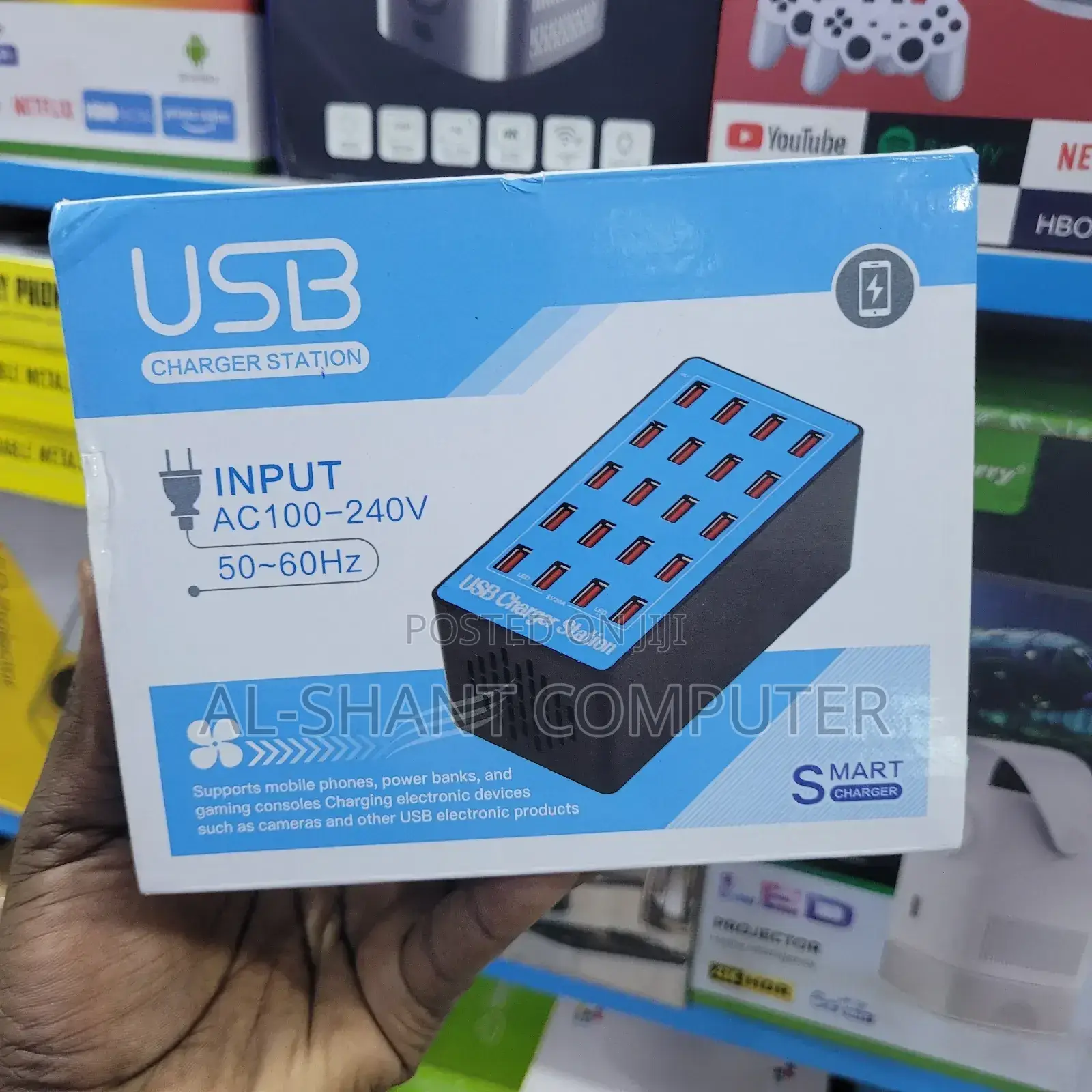 20 Ports Usb Charger Station, Fast Charging Station With 20 Ports Usb