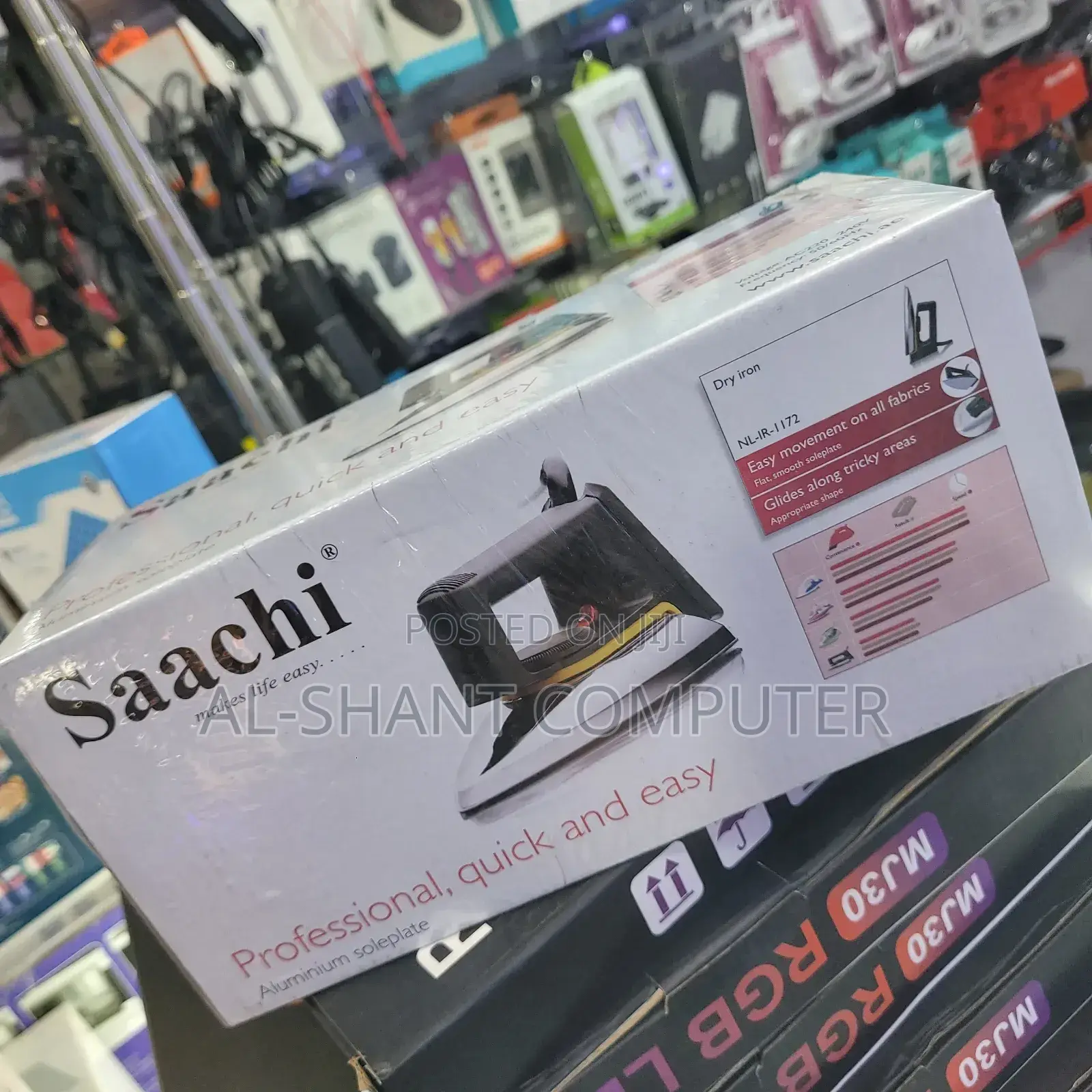 Saachi Dry Iron, Professional Aluminum Soleplate Iron Sachj