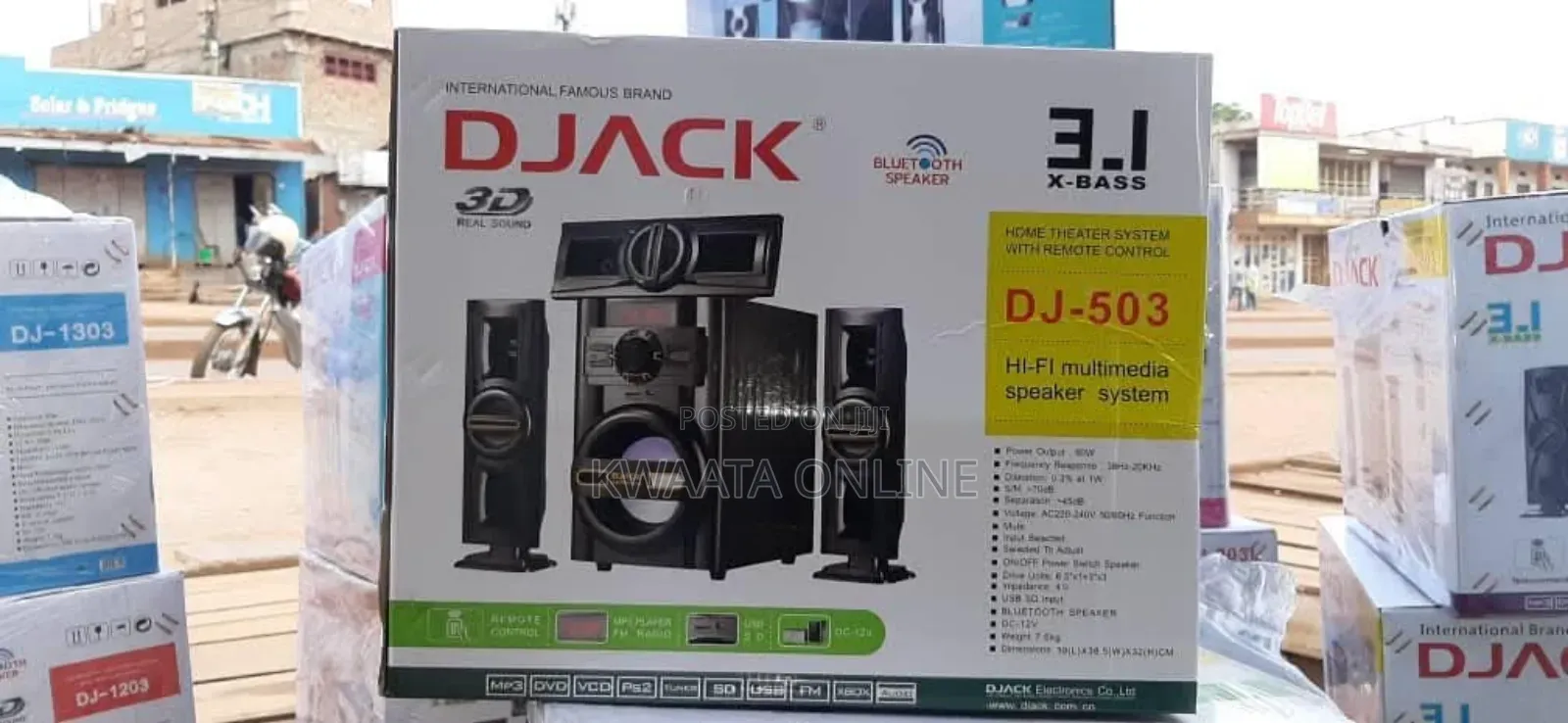 Djack 3.1ch Powerful Bluetooth Speaker System Woofer