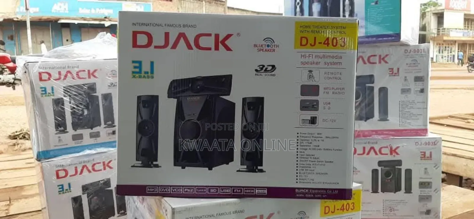 Djack 3.1ch Powerful Bluetooth Speaker System Woofer