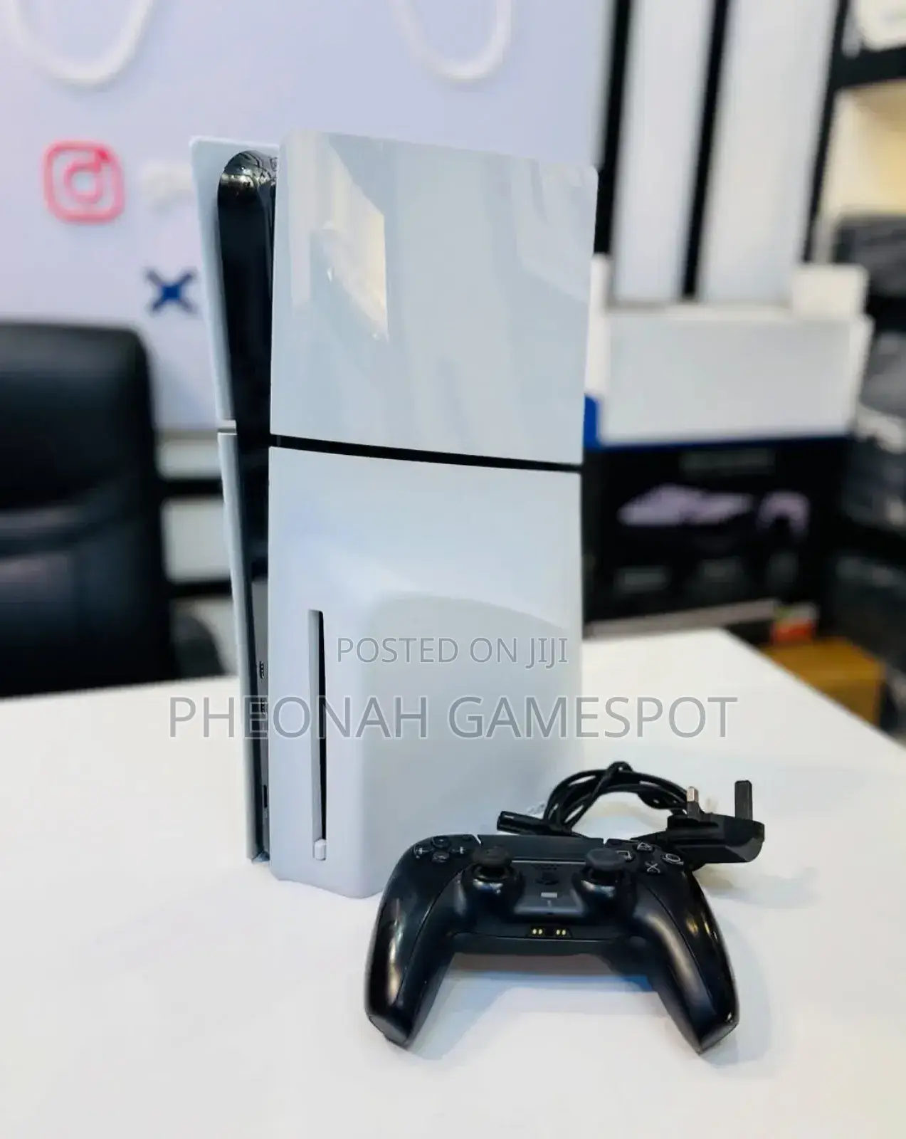 Used Playstation 5 Slim Gaming Console, Ps5 Slim. Controller, 2 Games