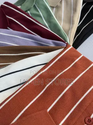 Buttoned Stripped Tshirts