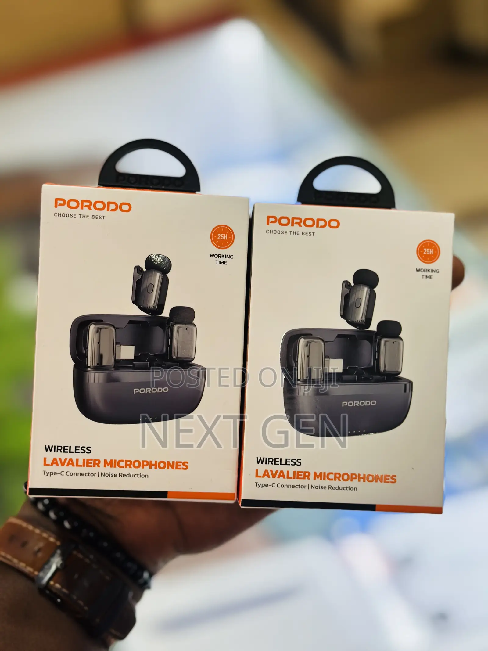 Porodo Wireless Lavalier Microphones Type-C