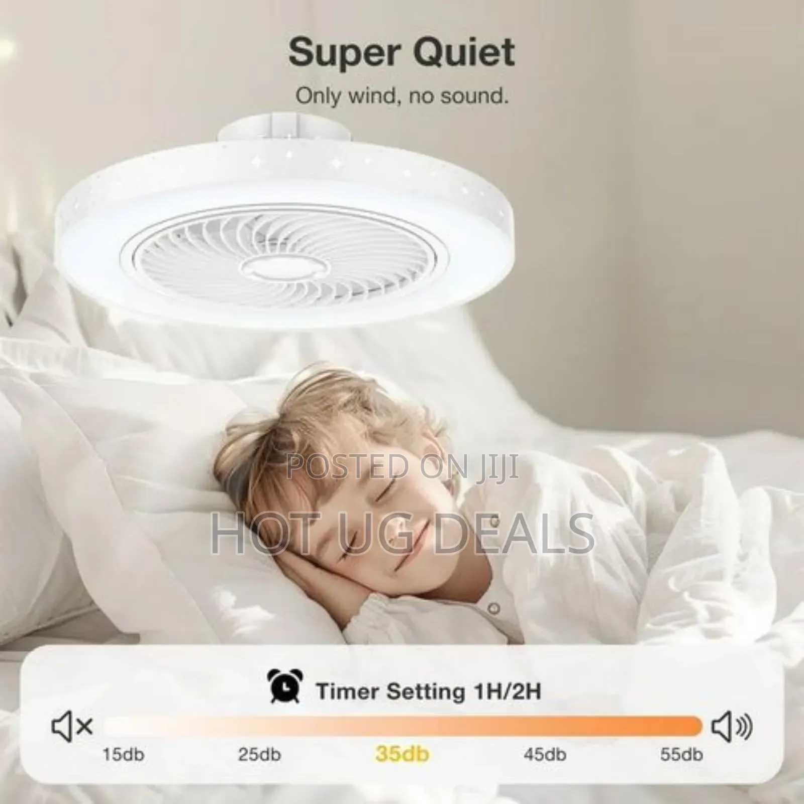 2 In 1 Ceiling Fan And Light Bulb With Remote Control