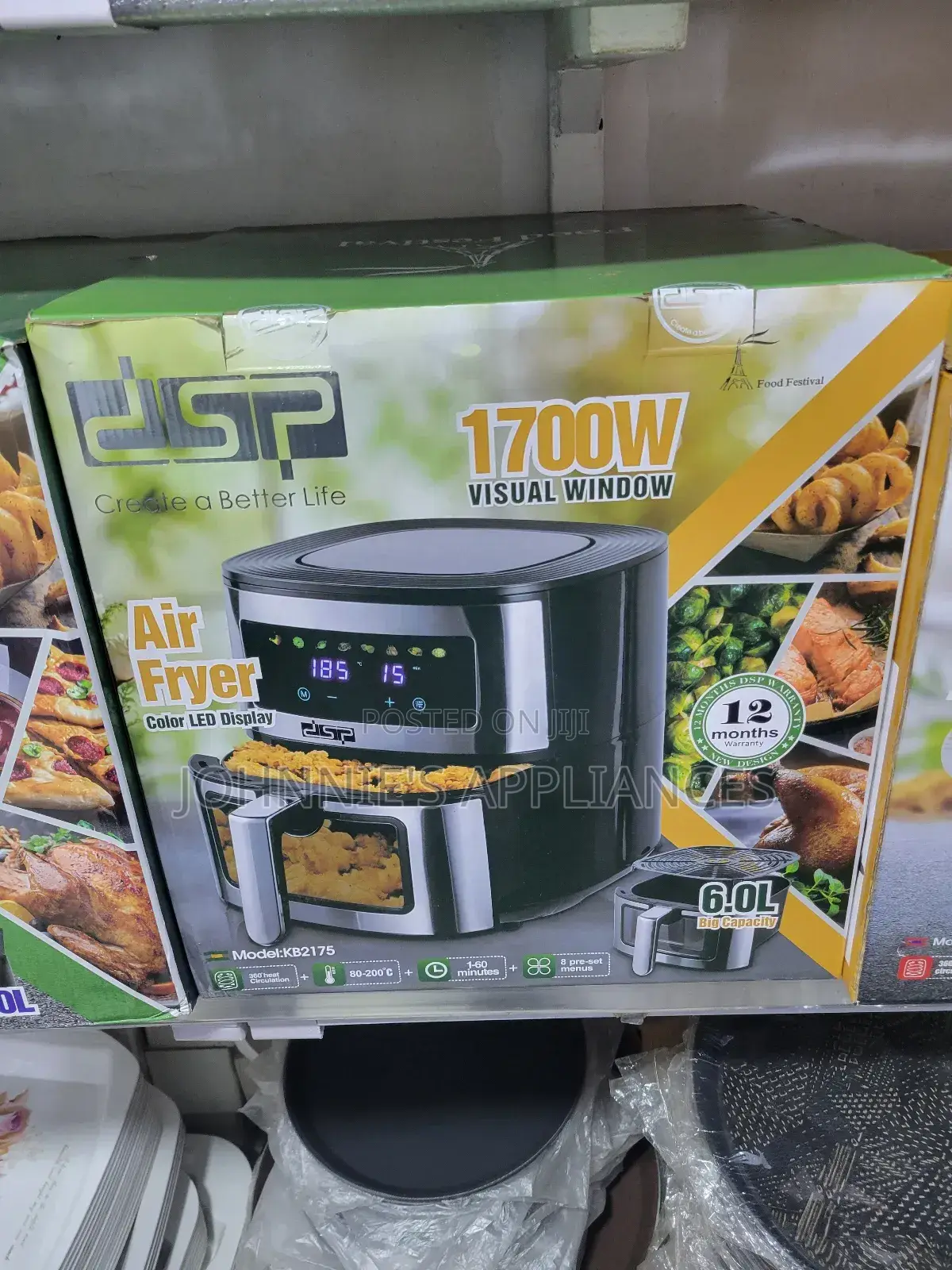 DSP Electric Digital Airfryer 6l