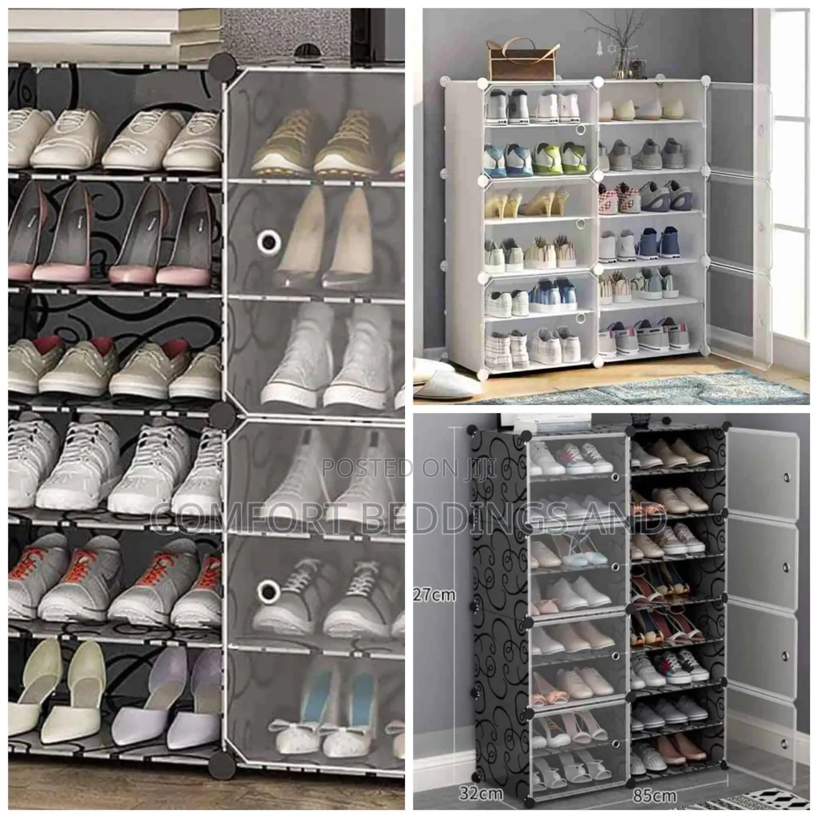 Two Column Plastic Shoe Rack