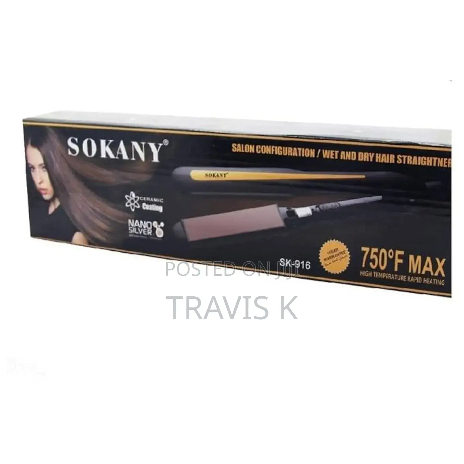 Sokany Electric Hair Straightener Sk-916