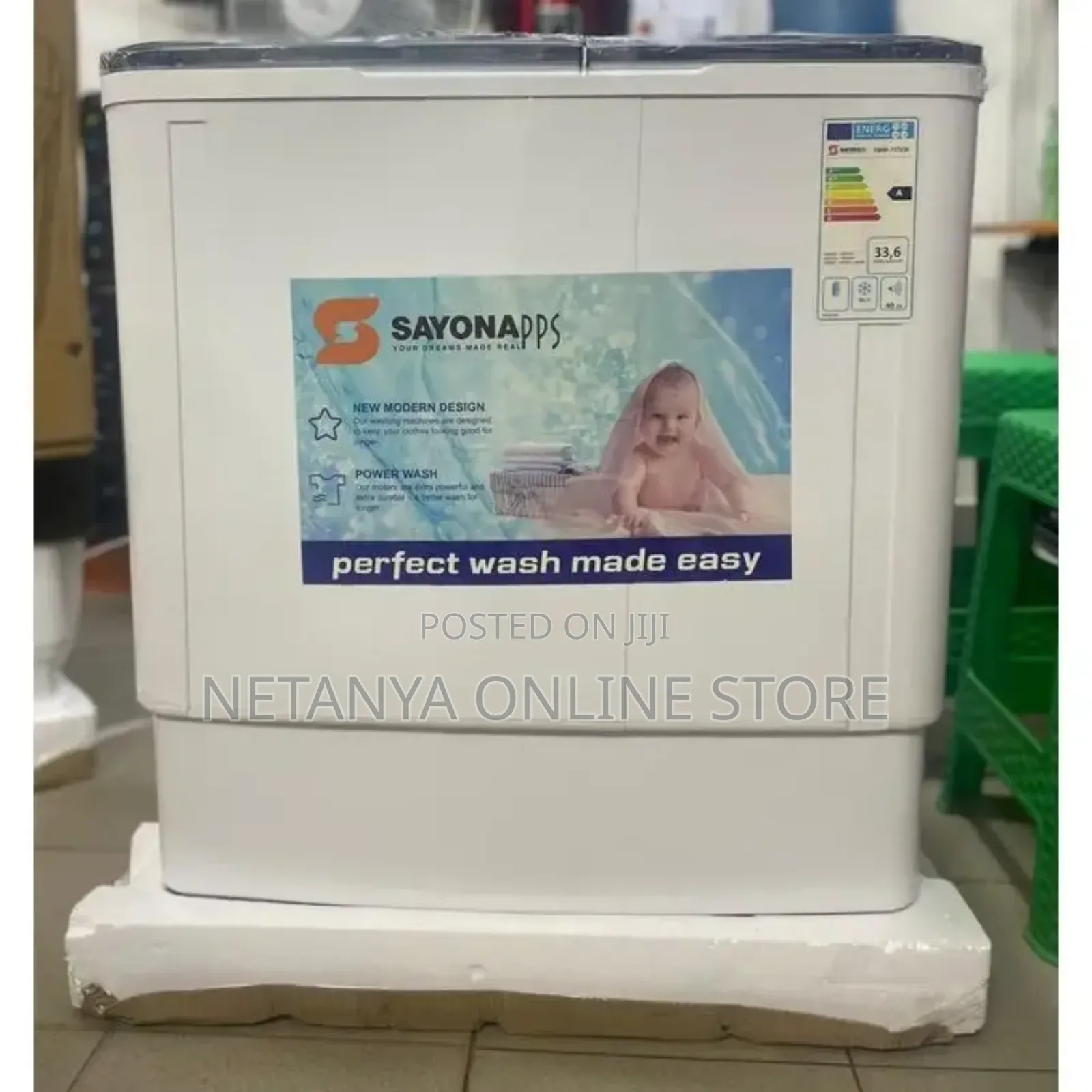 7kgs Sayona Twin Tub Washing Machine