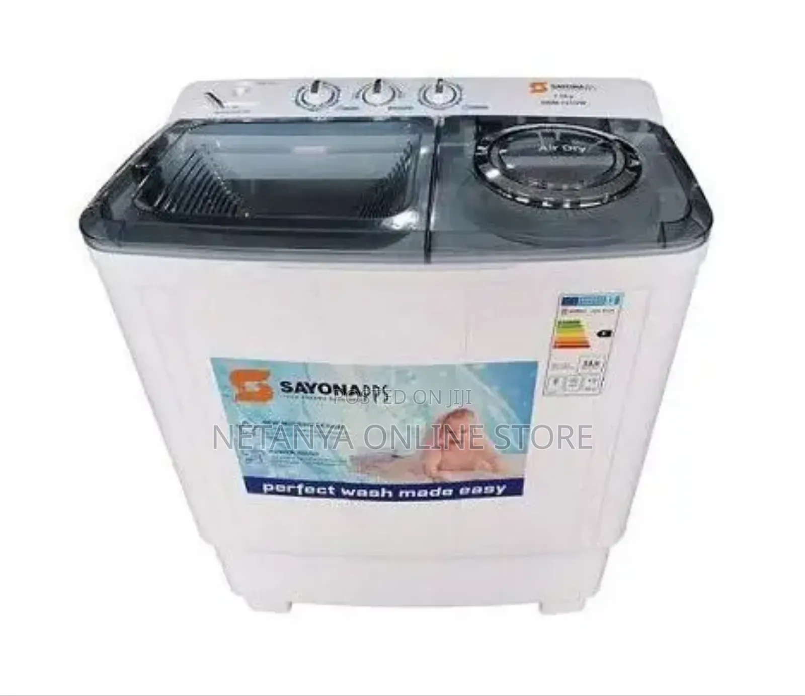 7kgs Sayona Twin Tub Washing Machine