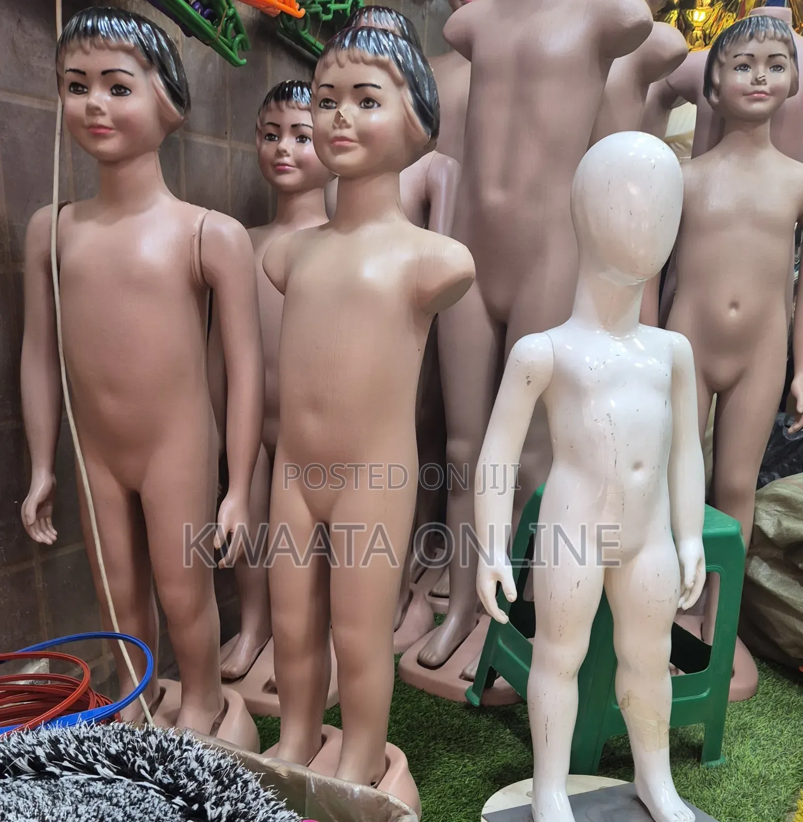 Kids Straight Full Body Mannequin Dummy (Skin Colour, 3.5 Ft) 1 Piece