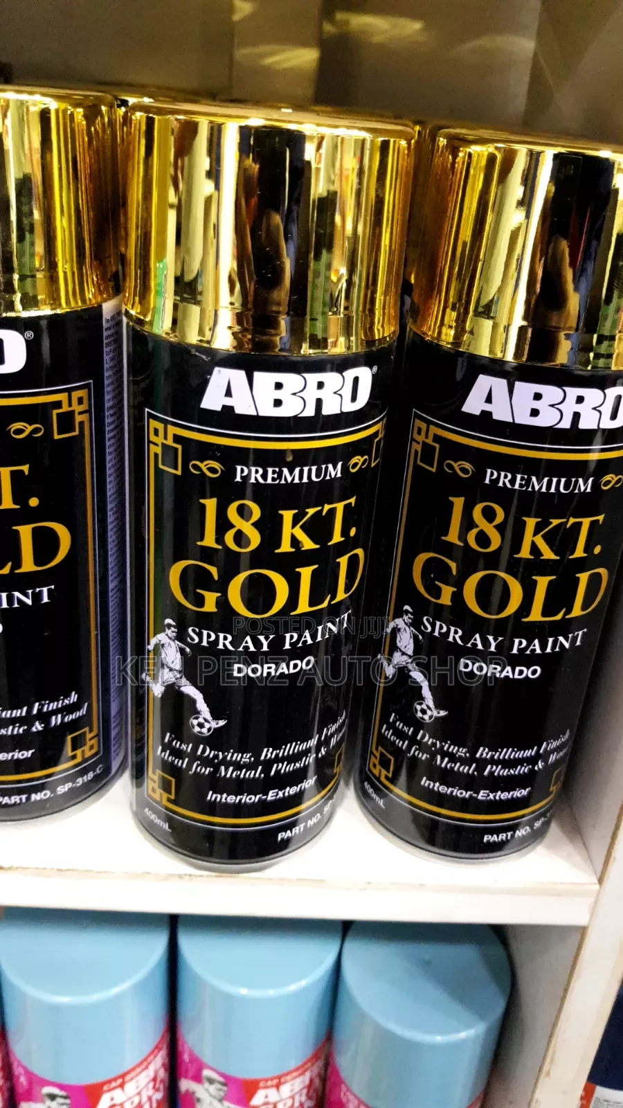 Abro Car Premium 18kt.Gold Spray Paint