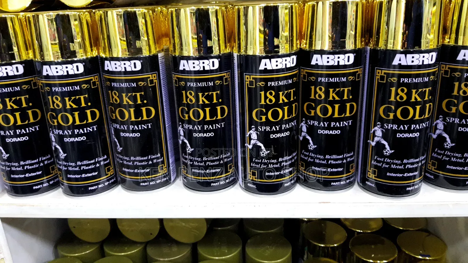 Abro Car Premium 18kt.Gold Spray Paint