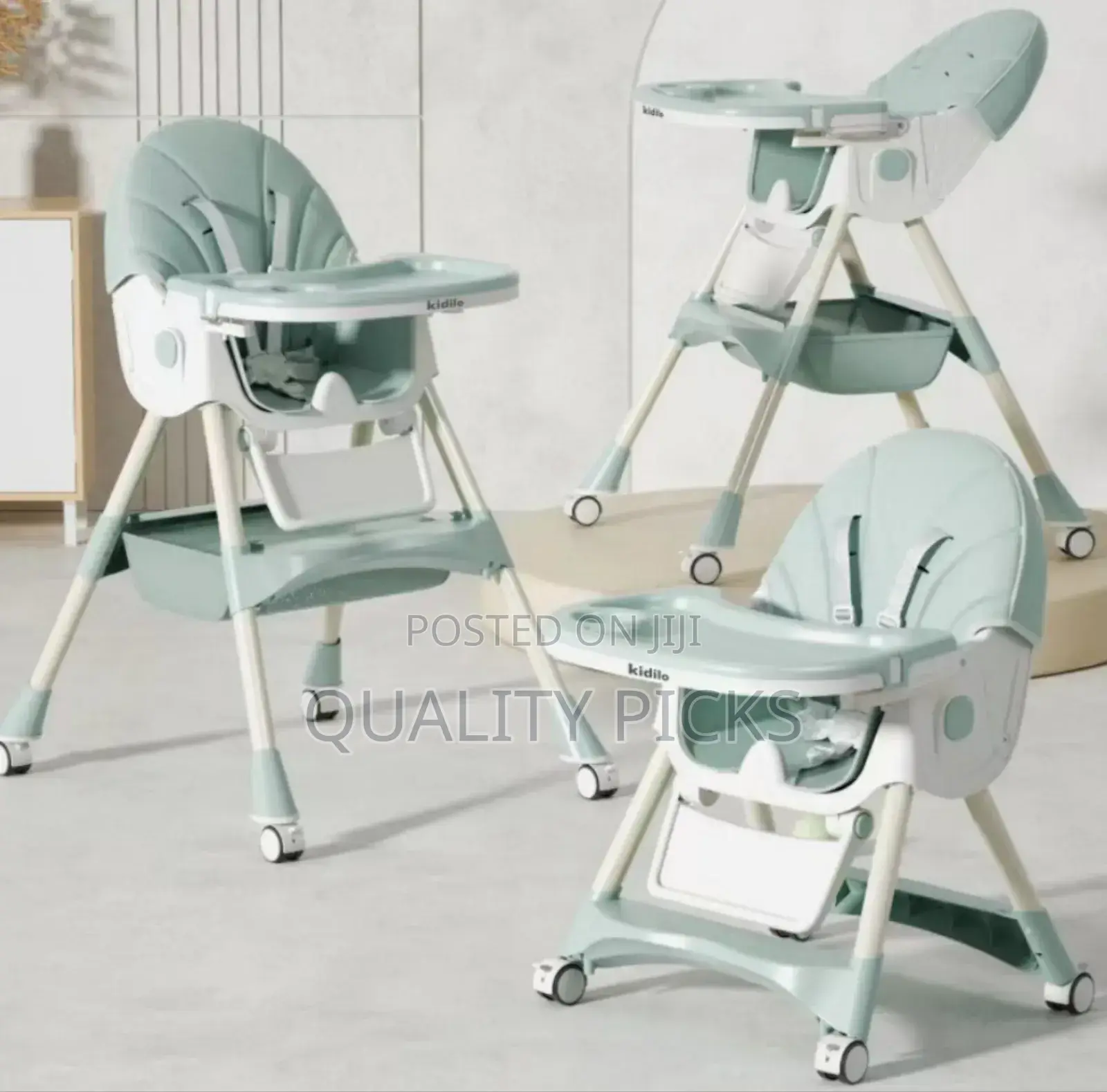 Portable Adjustable High Feeding Chair for Babies.
