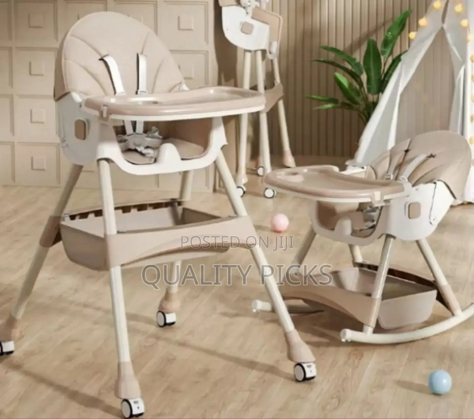 Portable Adjustable High Feeding Chair for Babies.