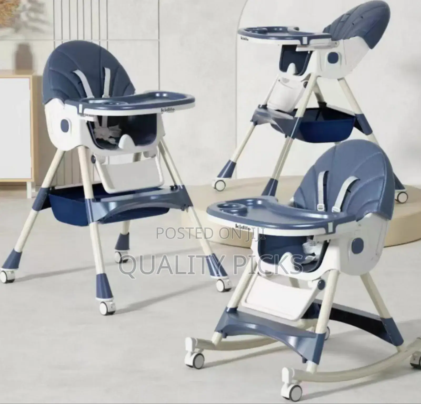 Portable Adjustable High Feeding Chair for Babies.