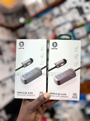 Green Lion Triple Qc Pd 100w Car Charger
