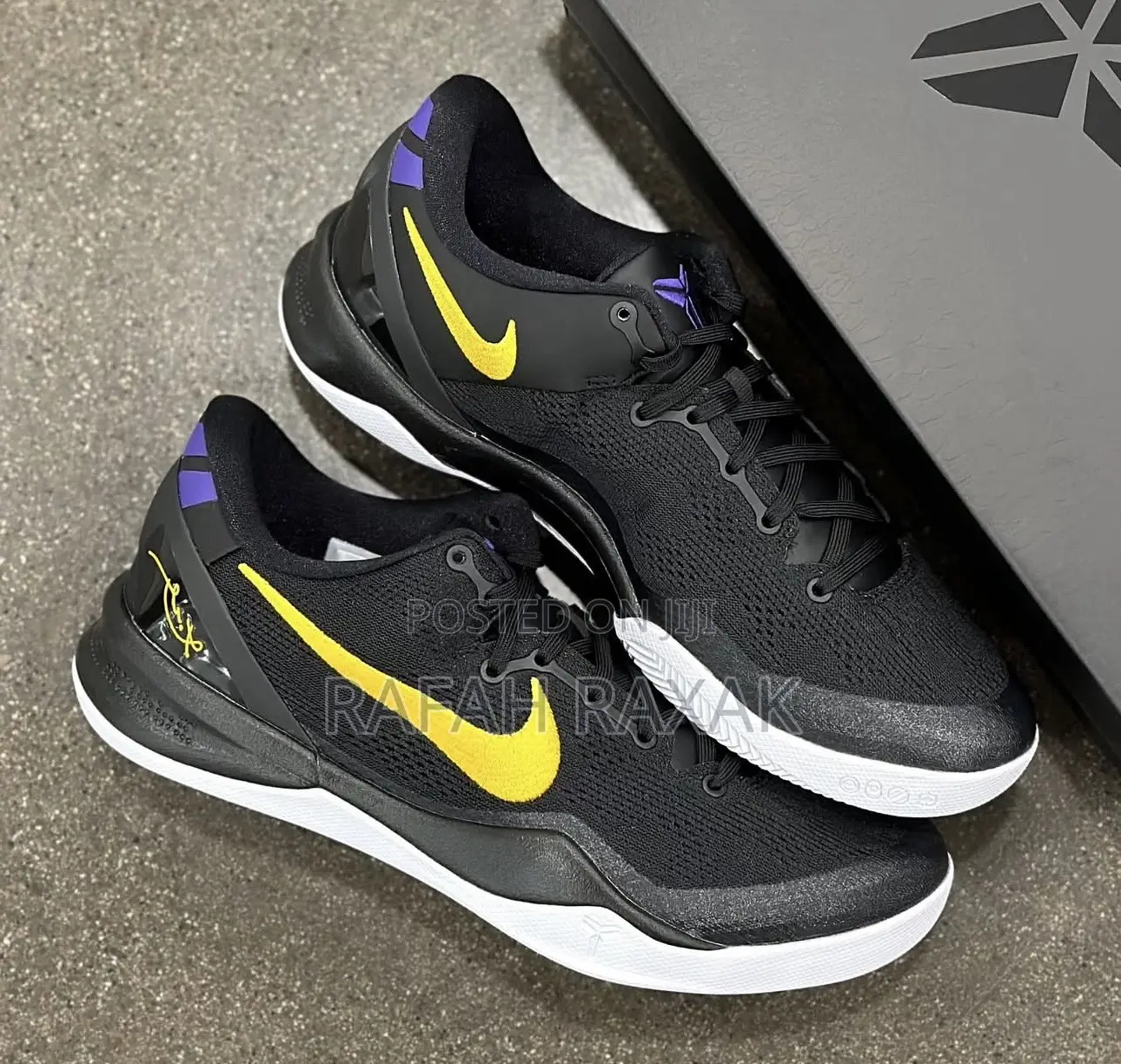 Original Nike Kobe 8 Protro Gs “Lakers Away” Basketball Sneakers