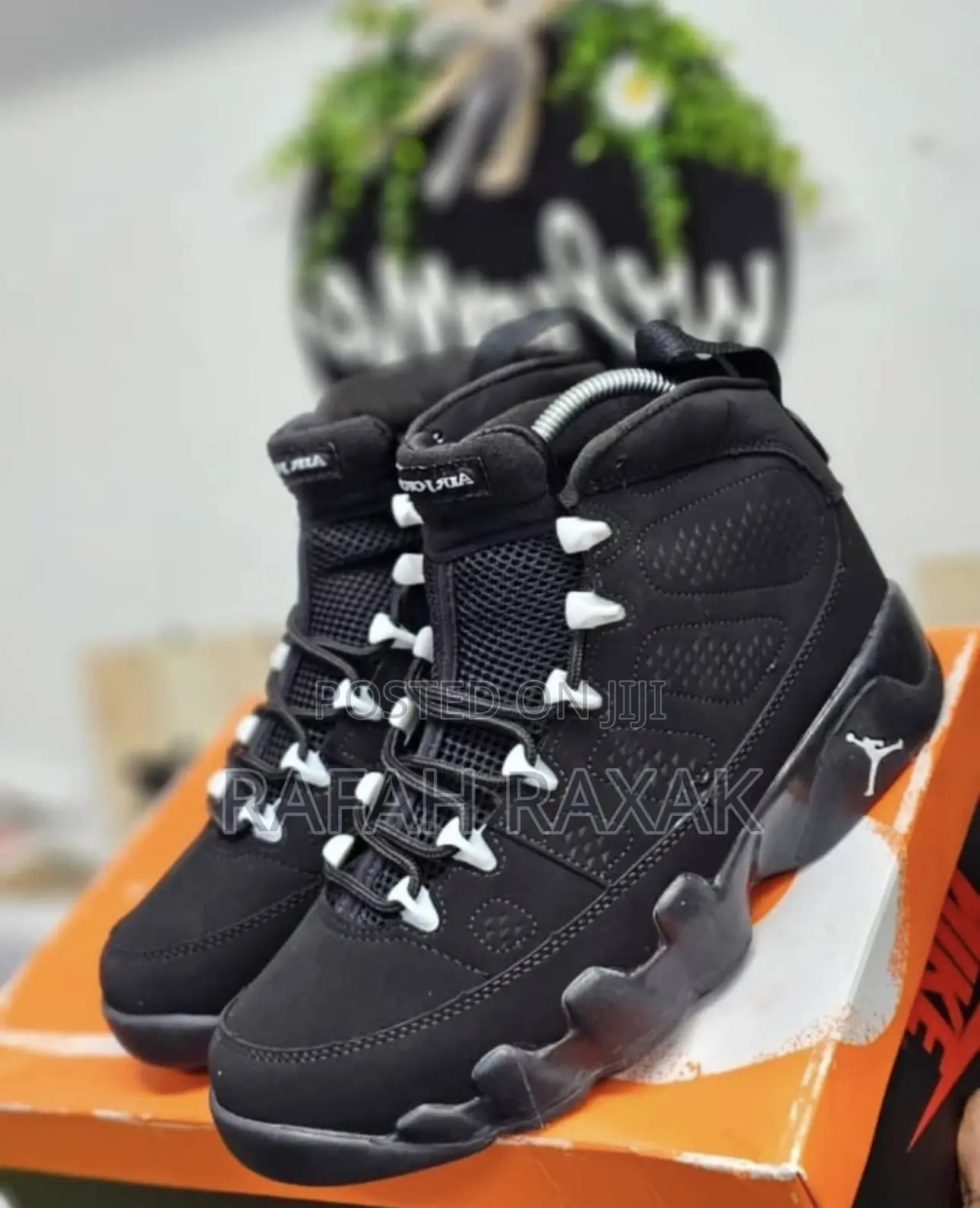 Original Black Air Jordan 9 Retro “Bg” Sneakers