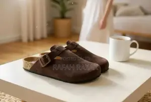 Original Coffee Brown Suede Birkenstock Boston Clog Sandals