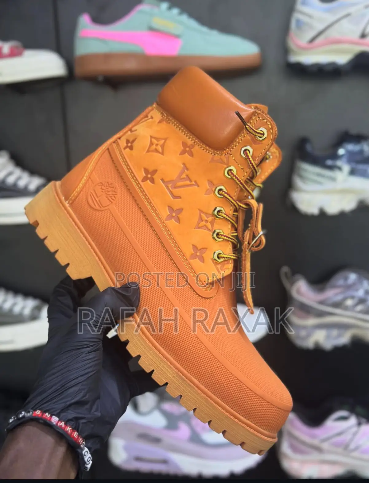 Original Louis Vuitton X Timberland Boots 6 Inch Waterproof Boots