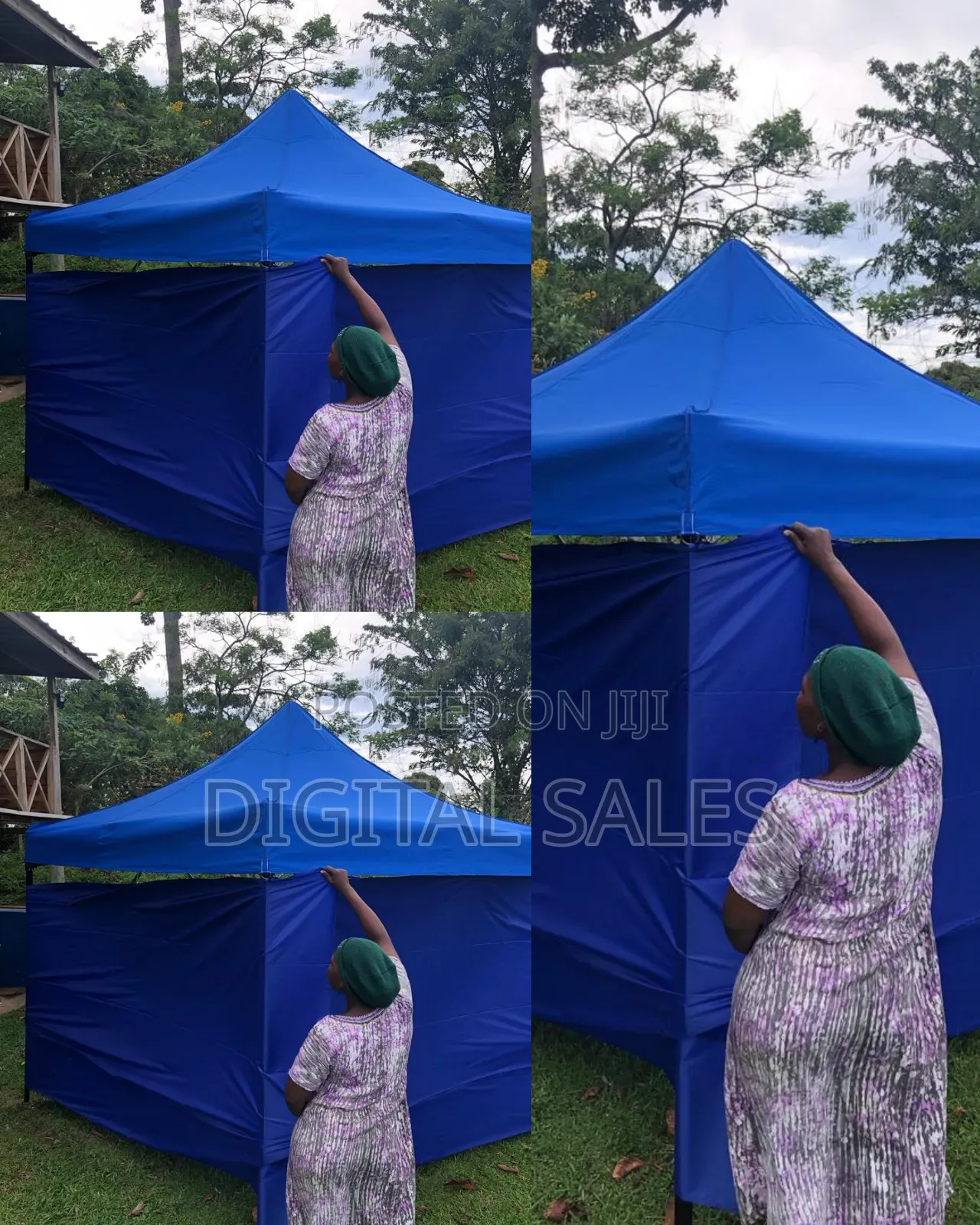 Foldable Blue Camping Tent