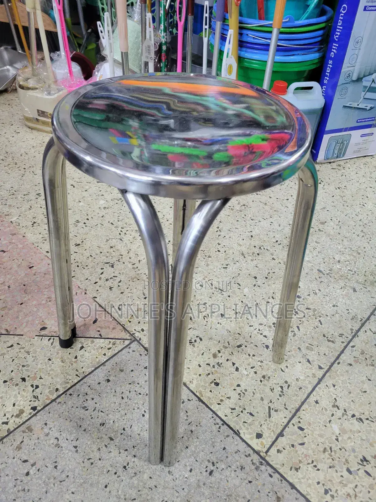 Round $ Square Shape Stainless Steel Chairs