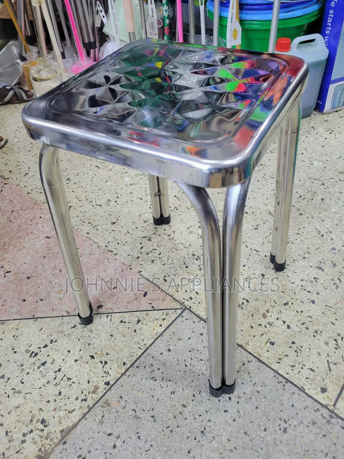 Round $ Square Shape Stainless Steel Chairs