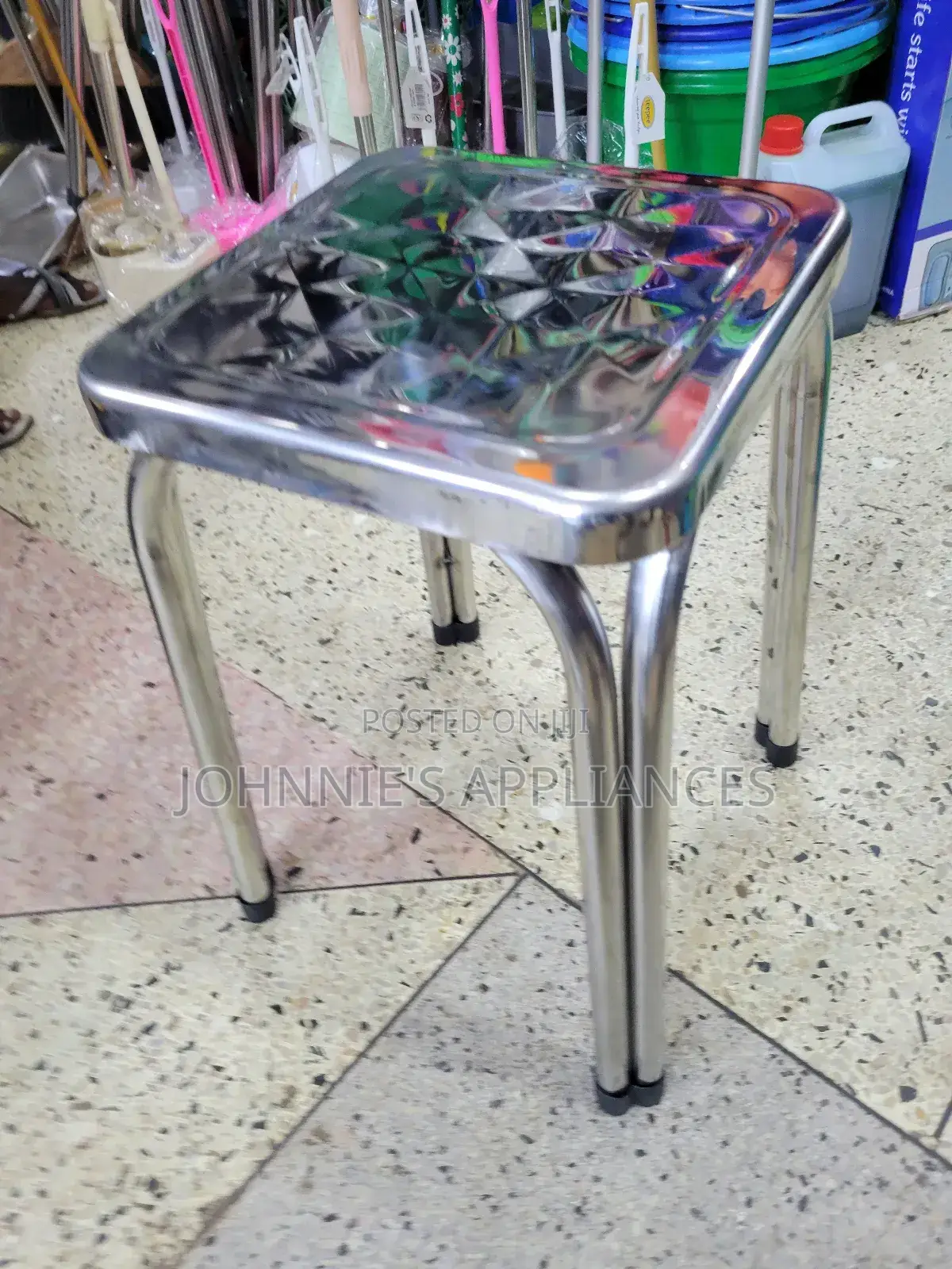 Round $ Square Shape Stainless Steel Chairs