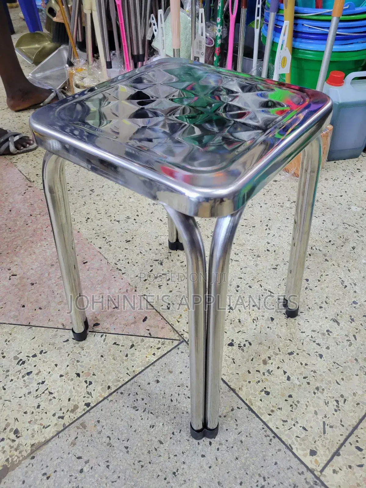 Round $ Square Shape Stainless Steel Chairs