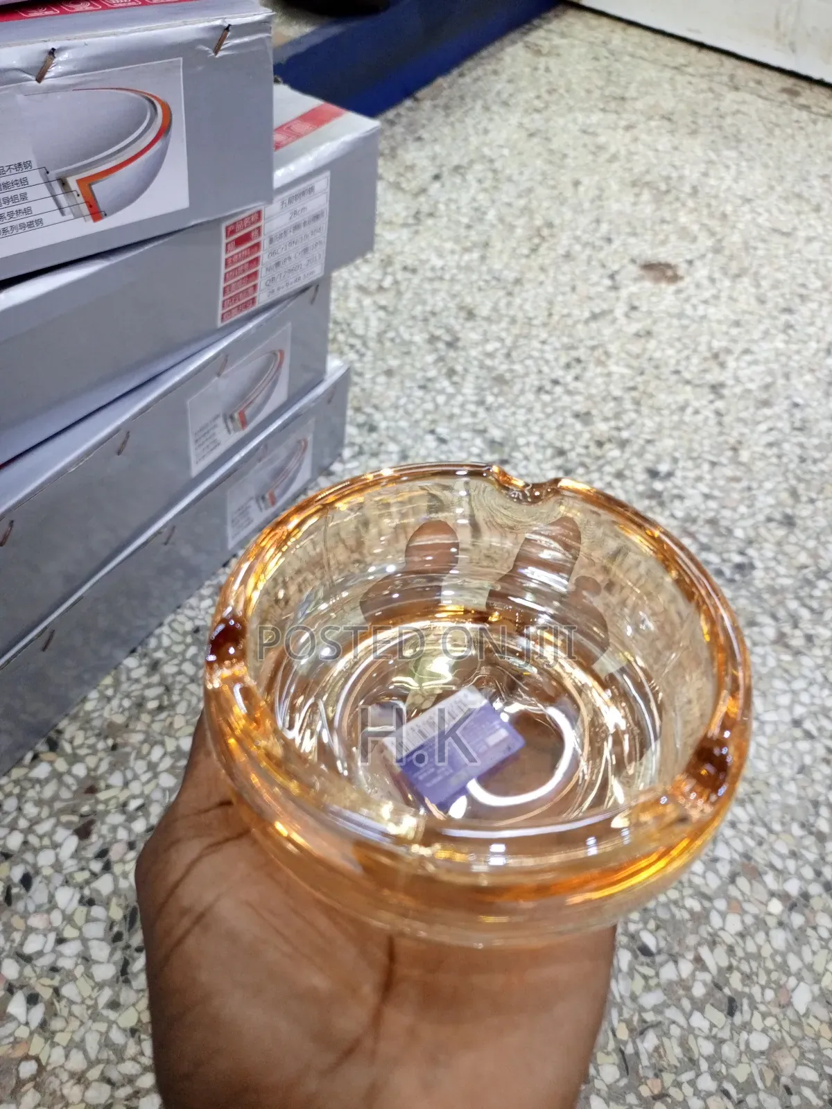 Carnival Glass Ashtray