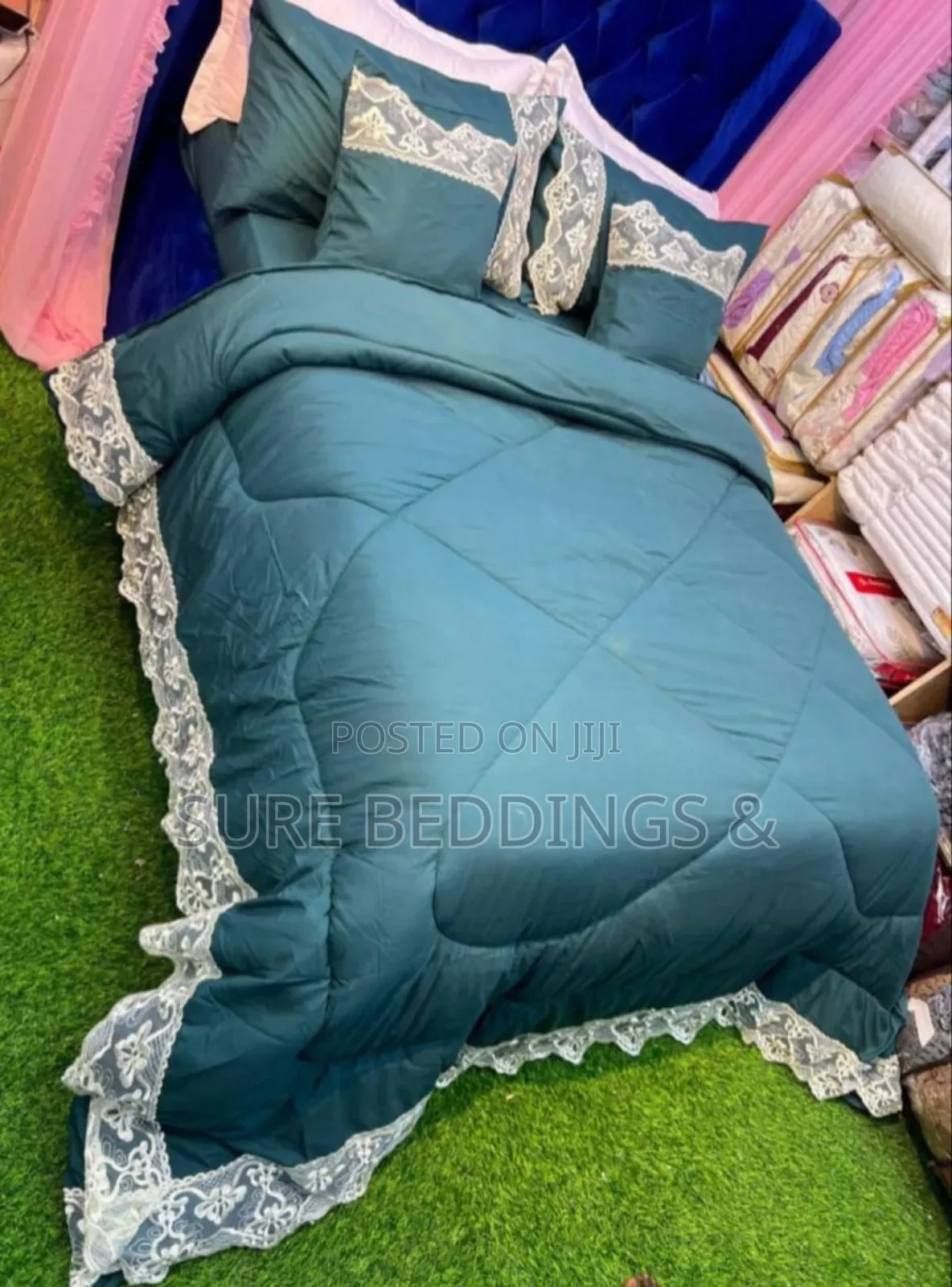 Green Laced Duvet