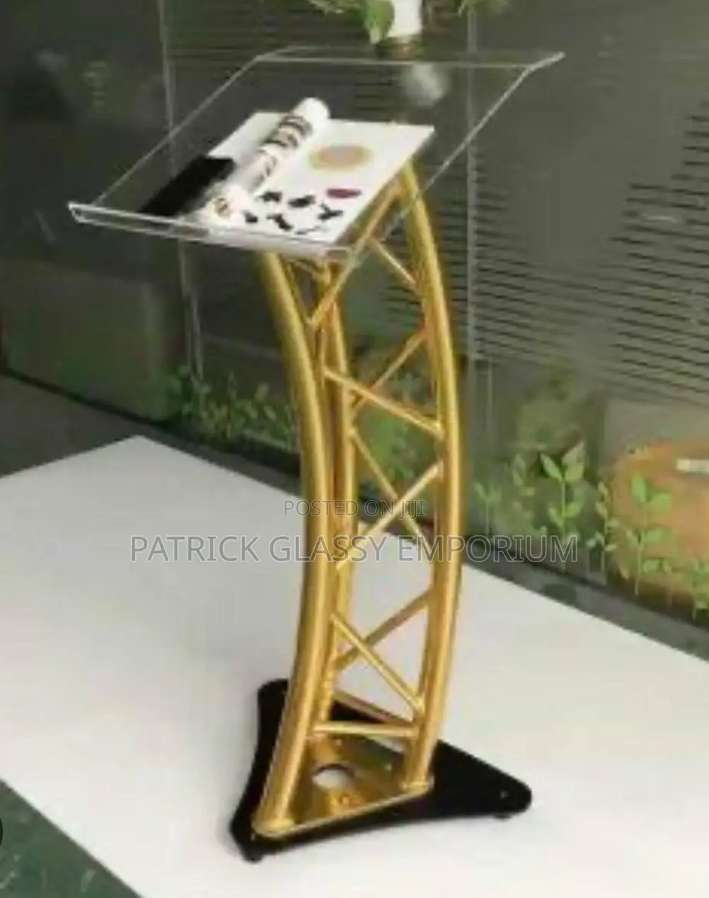 Metallic Golden Podium
