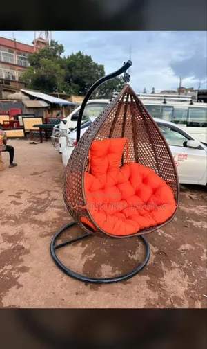 Maroon Fabric Swinging Chair
