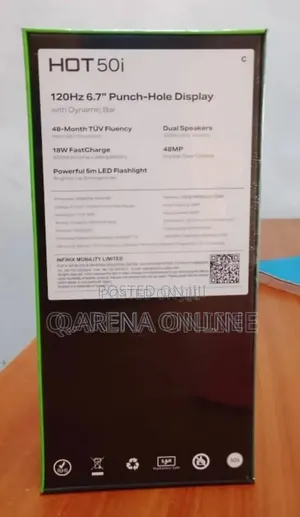 New Infinix Hot 50i 128 GB Black