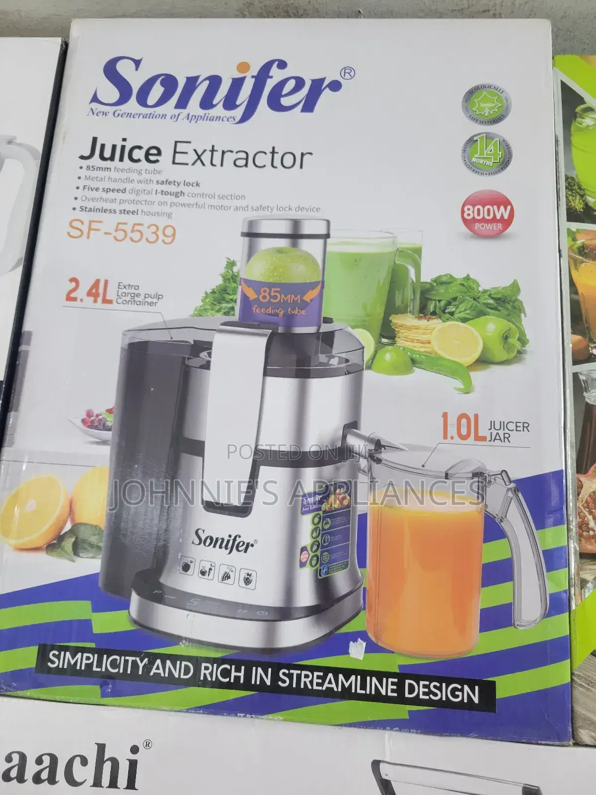 Sonifer Electric Juice Extractor Heavy Duty for Business Purposes