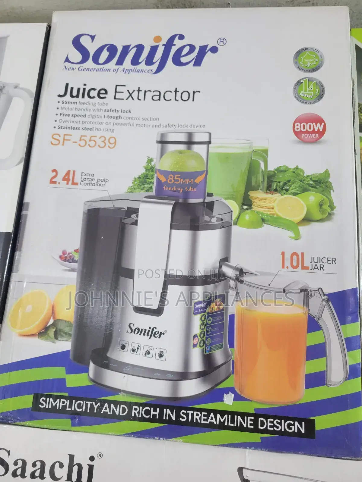 Sonifer Electric Juice Extractor Heavy Duty for Business Purposes