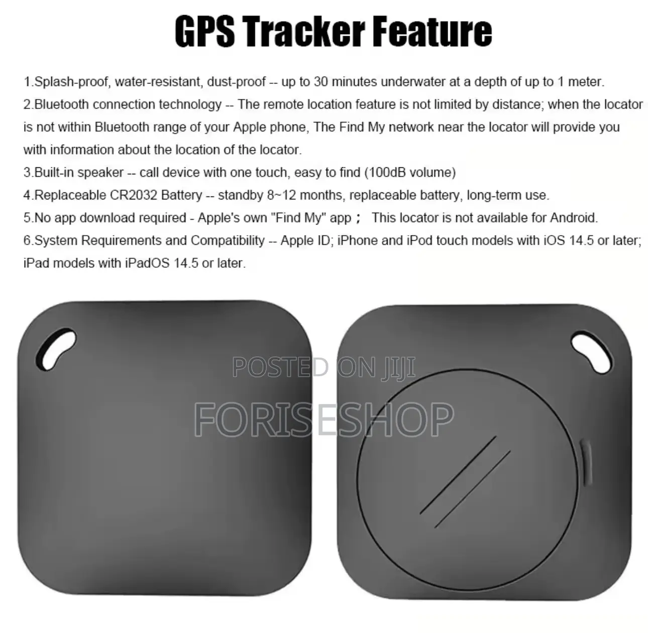 Smart Bluetooth Gps Tracker Work With Apple Find My App