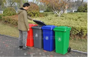 Hotel/Street/School, Hospital, Outdoor Plastic Dust Bins 120litres