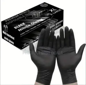 Black Disposable Nitrile Gloves