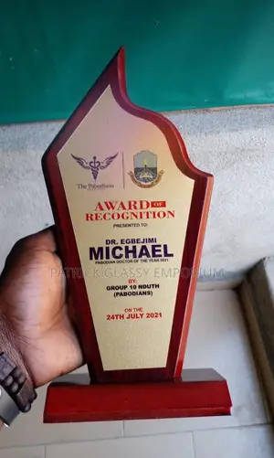 Wooden Curved Award