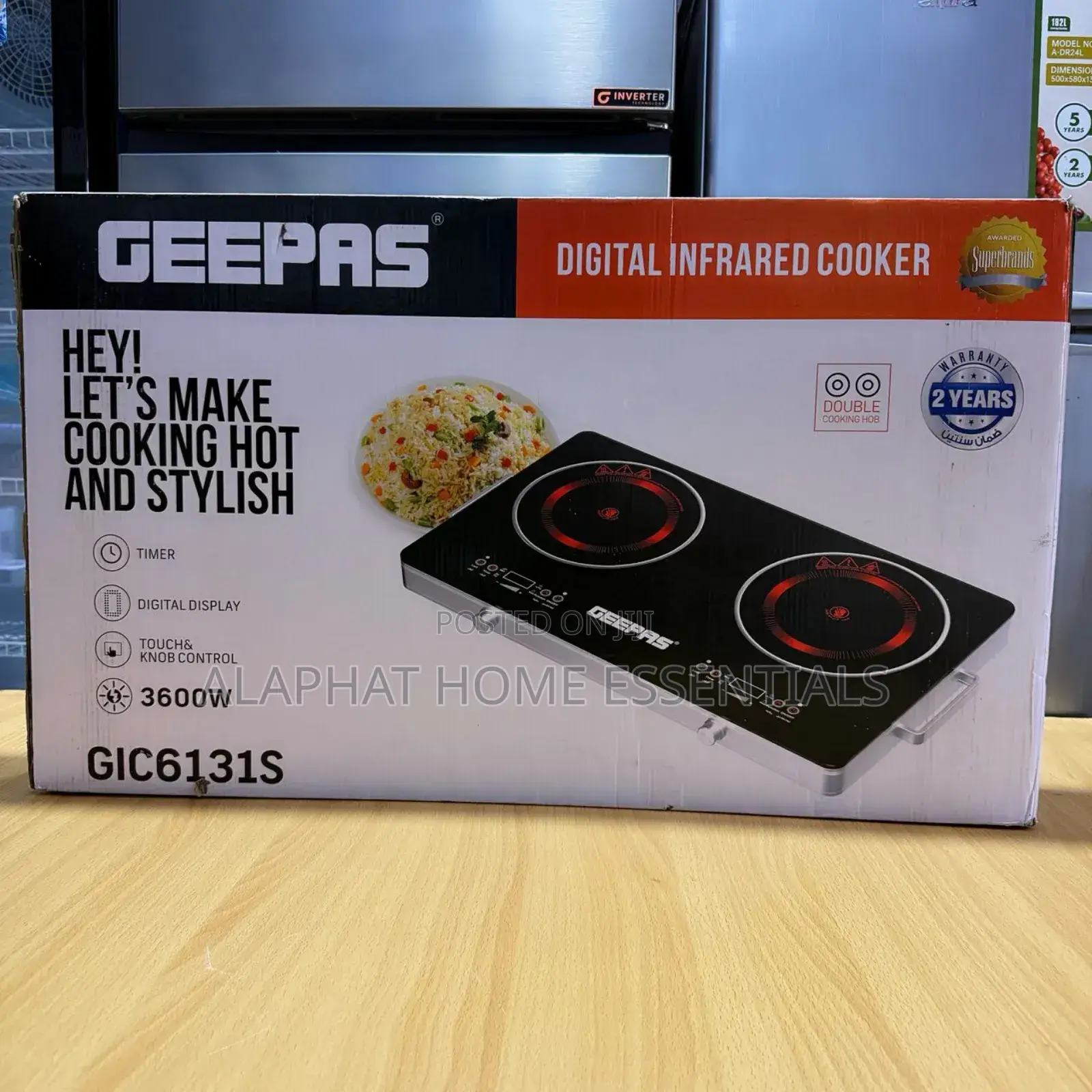Geepas Double Infrared Cooker