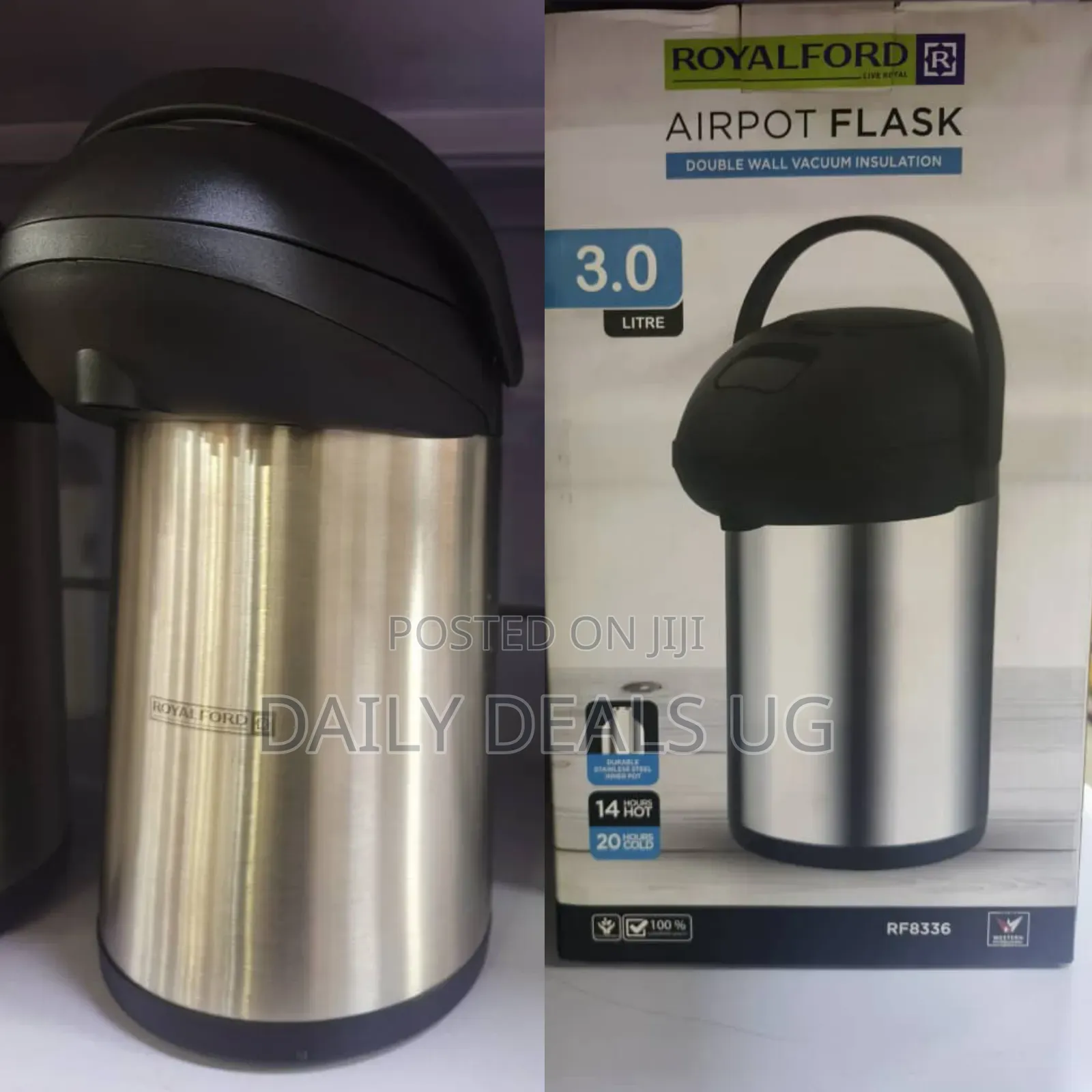 Double Wall Stainless Steel Airpot Flask