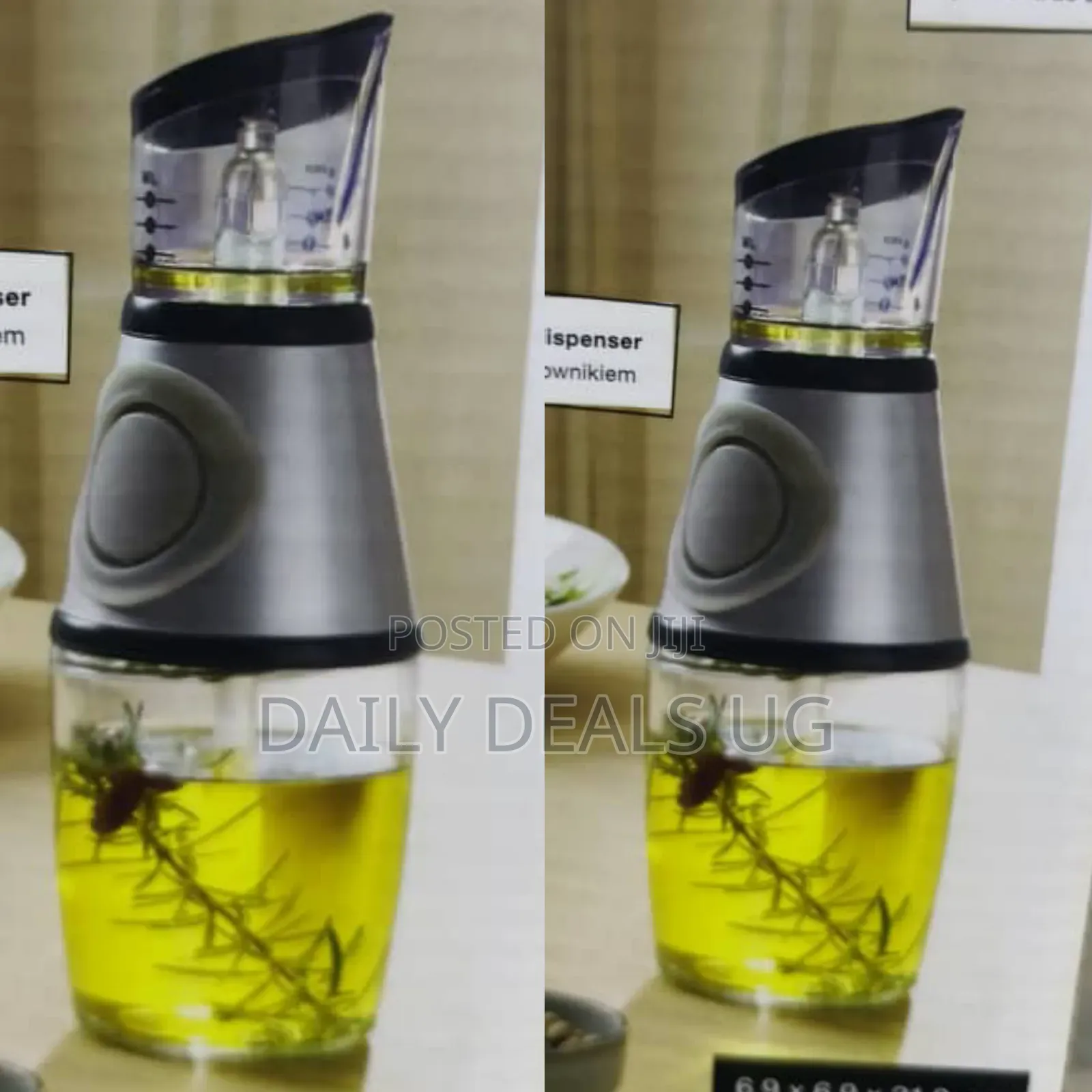 Oil Dispenser Bottle With a Built-in Measuring System