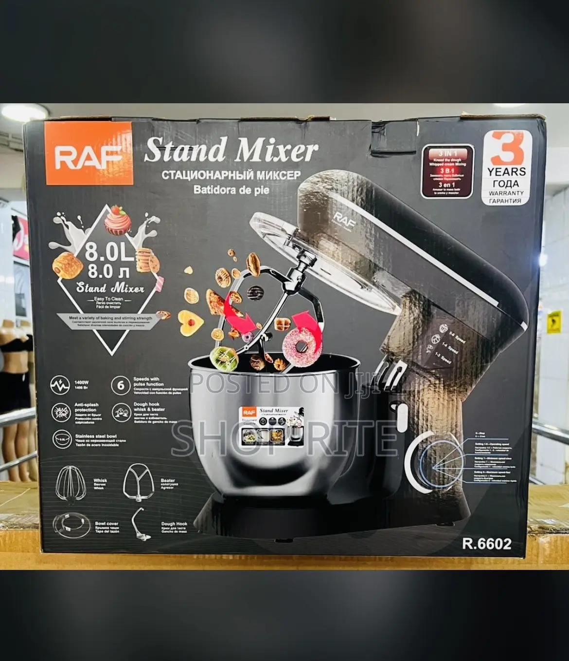 Raf 8 Liters Stand Mixer
