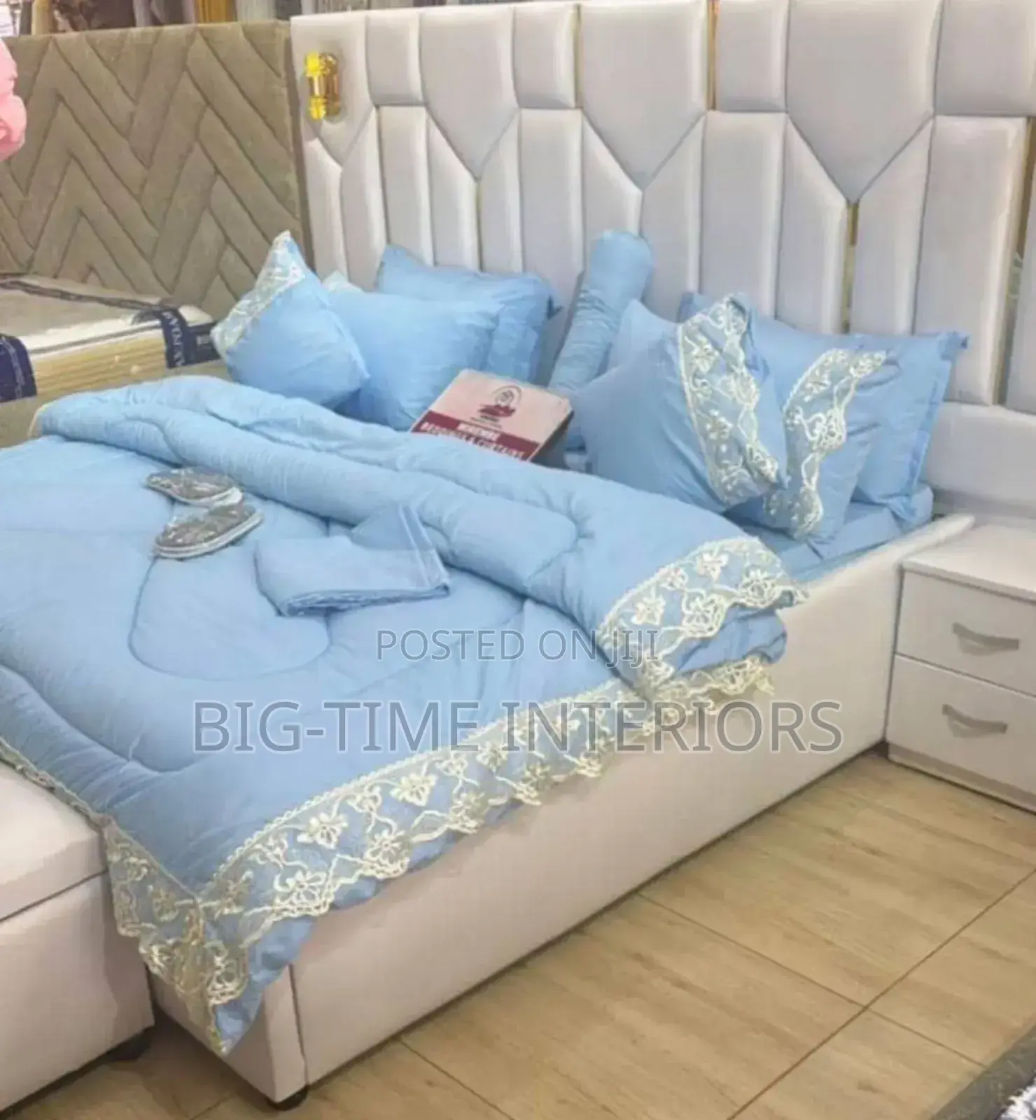 Sky Blue King Size Duvet 6pcs Set