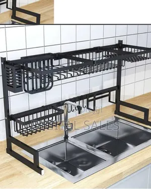 Aluminum Over the Sink Rack Organizer